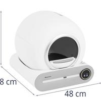 Wiesenfield WIE-SL-03 Zelfreinigende kattenbak met app-bediening, diameter 25 cm, opening 65 l, binnenruimte incl. vuilniszak, automatische elektrische kattenbak met wifi bestuurbaar - thumbnail