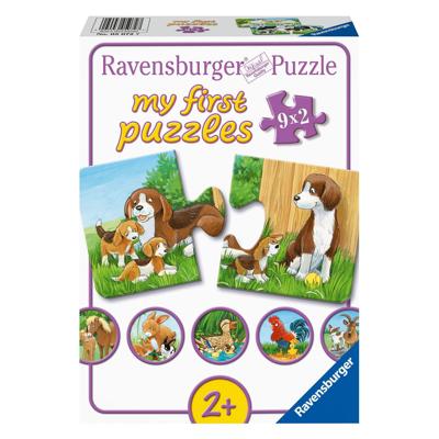 Ravensburger Dierenfamilies op de boerderij, 9x2st.