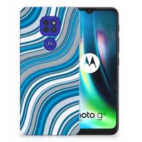 Motorola Moto G9 Play | E7 Plus | TPU bumper | Waves Blue - thumbnail