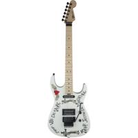 Charvel Teambuilt Custom Warren DeMartini USA Signature Frenchie MN Snow White elektrische gitaar met koffer - thumbnail