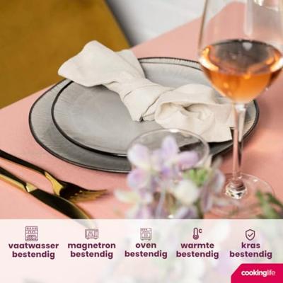 Cookinglife Ontbijtborden / Dessertborden Nola Warm Grey ø 21 cm - 6 stuks Cookinglife Ontbijtborden / Dessertborden Nola Warm Grey ø 21 cm - 6 stuks