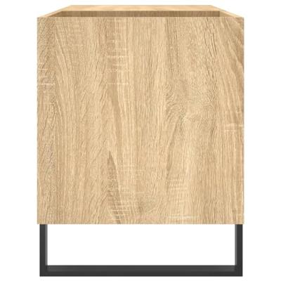 Platenkast 85x38x48 cm bewerkt hout sonoma eikenkleurig