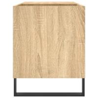 Platenkast 85x38x48 cm bewerkt hout sonoma eikenkleurig - thumbnail