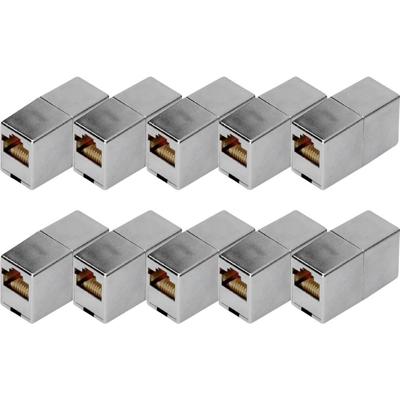 Digitus DN-93901-10 5e, klasse D, RJ45 modulaire koppeling - 10 stuks. DN-93901-10 RJ45, behuizing (koppeling) Aantal polen (sensoren) 8 Zilver 10 stuk(s) Digitus DN-93901-10 5e, klasse D, RJ45 modulaire koppeling - 10 stuks. DN-93901-10 RJ45, behuizing (koppeling) Aantal polen (sensoren) 8 Zilver 10 stuk(s)