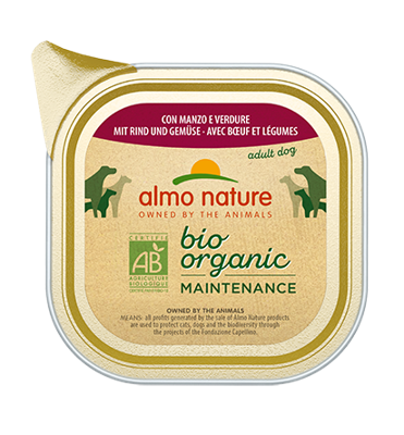 Almo Nature Dailymenu Bio Dog rund & groenten 100g