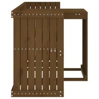 Balkonset 2-zits massief grenenhout honingbruin - thumbnail