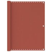 VidaXL Balkonscherm 120x600 cm hdpe terracottakleurig - thumbnail