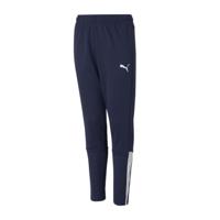 PUMA teamLIGA Trainingsbroek Kids Donkerblauw Wit - thumbnail