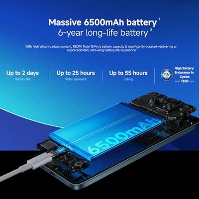 Smartphone Xiaomi Redmi Note 15 Pro 6,77" Octa Core 12 GB RAM 512 GB Blauw