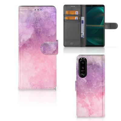 Hoesje Sony Xperia 5III Pink Purple Paint Hoesje Sony Xperia 5III Pink Purple Paint