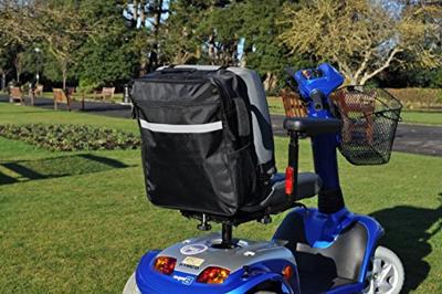 Rolstoeltas | Scootmobieltas | Één groot opbergvak en een klein voorvakje | Zwart | Nylon | Splash | PR34052