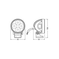 Osram Automotive Afstandschijnwerper LEDDL119-WD LEDDL119-WD LED Voor (l x b x h) 83 x 65 x 108 mm - thumbnail