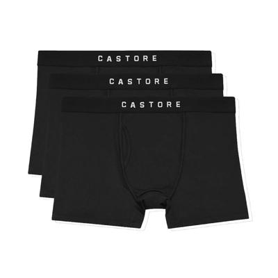 Castore Core Boxershort 3-Pack Zwart Grijs Donkerblauw