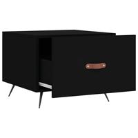 Salontafels 2 st 50x50x40 cm bewerkt hout zwart - thumbnail