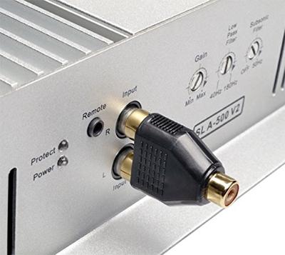 Sinuslive Y2M Cinch-adapter [2x Cinch-stekker - 1x Cinch-koppeling]