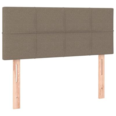 Boxspring met matras stof taupe 80x200 cm - thumbnail