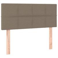 Boxspring met matras stof taupe 80x200 cm - thumbnail