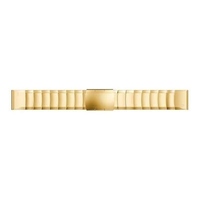 By Qubix - Stainless steel schakelband - Goud - Compatible met Garmin Fenix 8-43mm - Compatible Garmin bandje - Bandbreedte: 20mm