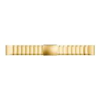 By Qubix - Stainless steel schakelband - Goud - Compatible met Garmin Fenix 8-43mm - Compatible Garmin bandje - Bandbreedte: 20mm - thumbnail