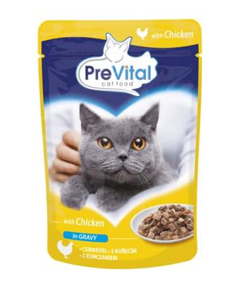PREVITAL Chicken in gravy - nat kattenvoer - 100g