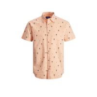 JACK & JONES ORIGINALS regular fit overhemd Poolside met all over print shell coral - thumbnail