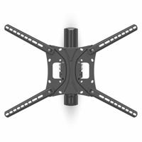 Draai- en Kantelbare TV-Muurbeugel | 13 - 86 " | Maximaal schermgewicht: 60 kg | Kantelbaar | Draaibaar | Minimale muurafstand: 70 mm | Maximale muurafstand: 1020 mm | 3 Draaipunt(en) | ABS / Staal | Zwart - thumbnail