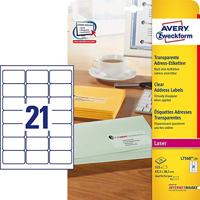 Etiket avery l7560-25 63.5x38.1mm tr 525st - thumbnail