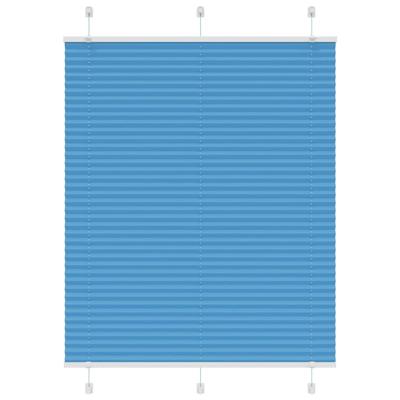 Pliss rolgordijn 105x100cm stofbreedte 104,4cm polyester blauw Pliss rolgordijn 105x100cm stofbreedte 104,4cm polyester blauw