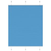 Pliss rolgordijn 105x100cm stofbreedte 104,4cm polyester blauw - thumbnail