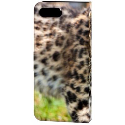 Apple iPhone 7 Plus | 8 Plus | Telefoonhoesje | Met pasjeshouder | Baby Luipaard