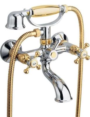 Badmengkraan Sapho Antea met Handdouche 2-knop 11 cm Chroom / Goud Sapho
