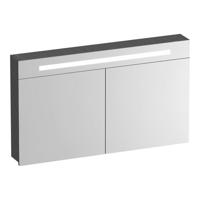 Brauer Promise Spiegelkast - 120 cm - met Verlichting - 2 Spiegeldeuren - Timber Grey - thumbnail
