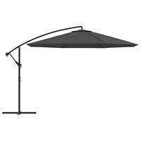 VidaXL Zweefparasol met aluminium paal 350 cm antracietkleurig - thumbnail
