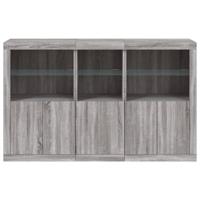 Dressoir met LED-verlichting 162x37x100 cm grijs sonoma eiken - thumbnail