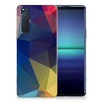Sony Xperia 5II | TPU Hoesje | Polygon Dark - thumbnail