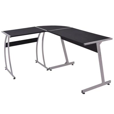 VidaXL Hoekbureau l-vormig zwart VidaXL Hoekbureau l-vormig zwart