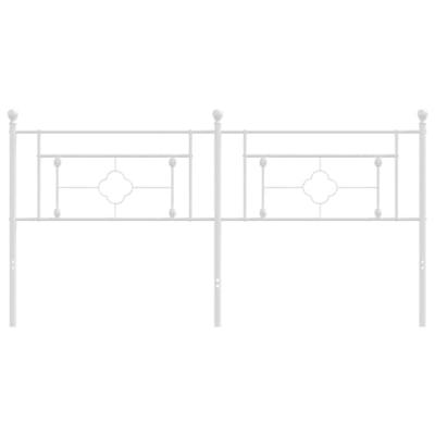 Hoofdbord 180 cm metaal wit Hoofdbord 180 cm metaal wit