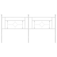 Hoofdbord 180 cm metaal wit - thumbnail