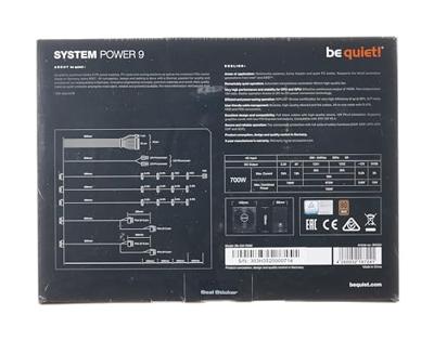 BeQuiet System Power 9 CM PC-netvoeding 700 W ATX 80 Plus Bronze - thumbnail