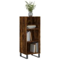 Dressoir 34,5x32,5x90 cm bewerkt hout gerookt eikenkleurig - thumbnail