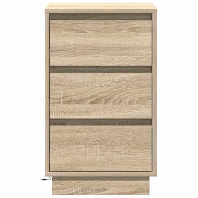 Nachtkastje met Sonoma eiken 39 x 34.5 x 65 cm Bewerkt hout