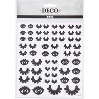 Creativ Company Stickers, ogen, vel 15x16,5 cm, ca. 60 stuk, 1 vel - thumbnail