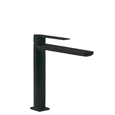 Wastafelmengkraan Tres Loft 1-Hendel Uitloop Recht 20 cm Rond Mat Zwart Tres