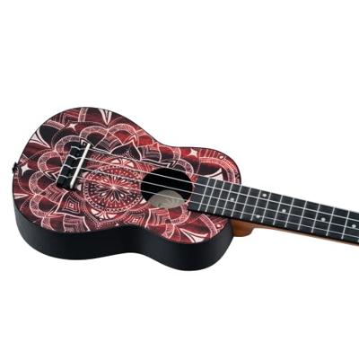 Ortega Keiki K2SS-RKC Soprano Size Ukulele Red Kaleidoscope sopraan ukelele set