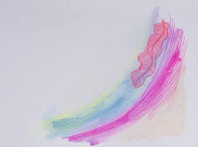 Sakura • koi color brush rood