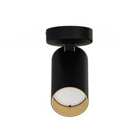 Lyora Kantelbare opbouwspotMono zwart met goud - 7763 - thumbnail