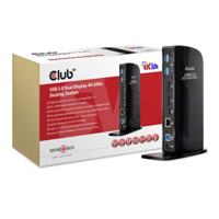 CLUB3D UNIVERSEEL Docking station USB3.2 Type A of C 2x Displayport 4K60Hz DisplayLink® gecertificeerd - thumbnail