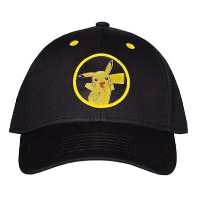 Pokémon - Men's Adjustable Cap Pikachu Black