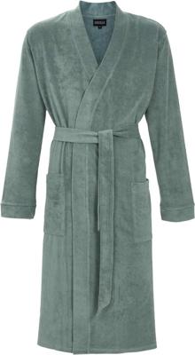 Badstoffen heren badjas blauw