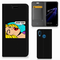 Huawei P20 Lite Hippe Standcase Popart Oh Yes - thumbnail